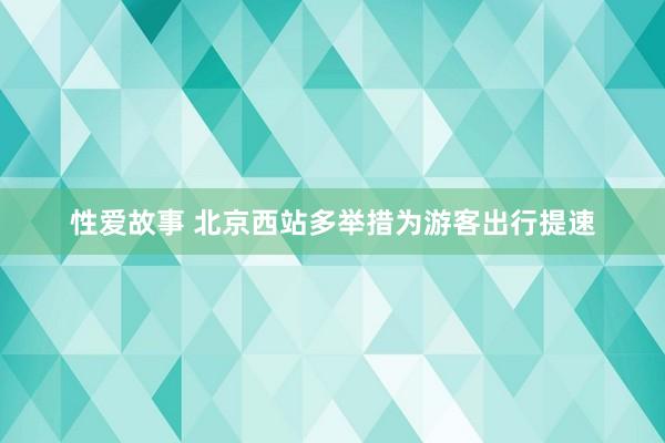 性爱故事 北京西站多举措为游客出行提速