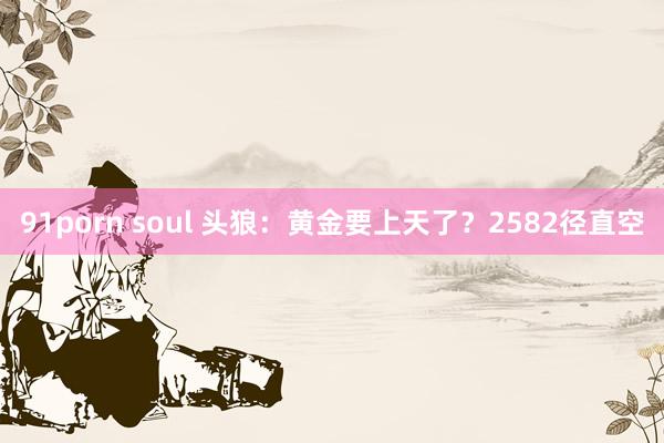 91porn soul 头狼：黄金要上天了？2582径直空