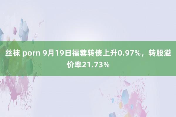 丝袜 porn 9月19日福蓉转债上升0.97%，转股溢价率21.73%