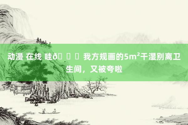 动漫 在线 哇😝我方规画的5m²干湿别离卫生间，又被夸啦