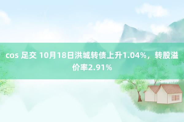 cos 足交 10月18日洪城转债上升1.04%，转股溢价率2.91%