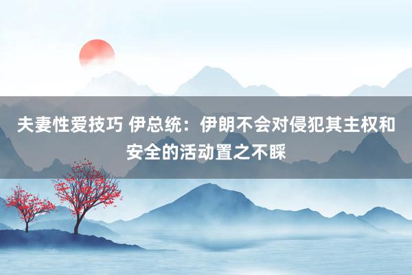 夫妻性爱技巧 伊总统：伊朗不会对侵犯其主权和安全的活动置之不睬