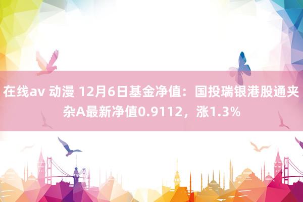 在线av 动漫 12月6日基金净值：国投瑞银港股通夹杂A最新净值0.9112，涨1.3%