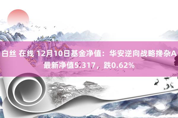 白丝 在线 12月10日基金净值：华安逆向战略搀杂A最新净值5.317，跌0.62%